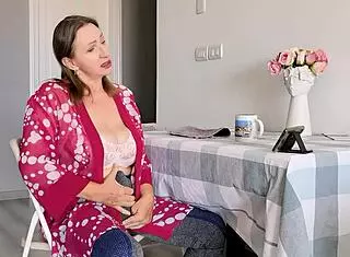 you catch stepmom watching porn but she reveals her shocking futanari milf shemale surprise taboo