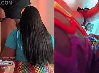 thick girl gags deep on cock balls deep in casting tease