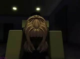 roblox girl bent over doggystyled to big cock creampie