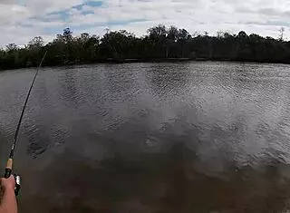 i went fishing then got my big tits and ass fucked outdoors