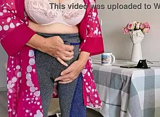 you catch stepmom watching porn but she reveals her shocking futanari milf shemale surprise taboo