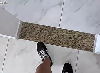 maid came to clean but stripped and i couldn't resist