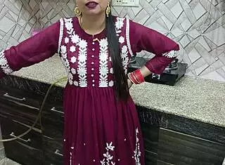 Indian Desi Bhabhi Hard Fucked By Devar In Kitchen Hindi Dirty