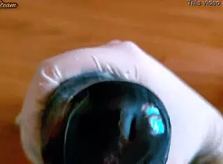 wanna see me jerk this big black dildo with gloves pov closeup fetish homemade?