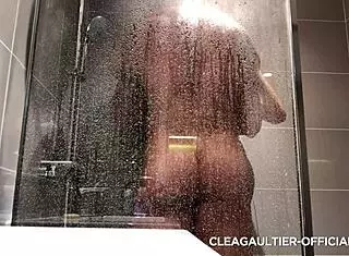 A Steamy Shower Fuck With Clea Gaultier's Natural Tits Dripping Wet