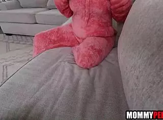 stepmom deepthroats my cock cuz hubby ignores her big milf tits