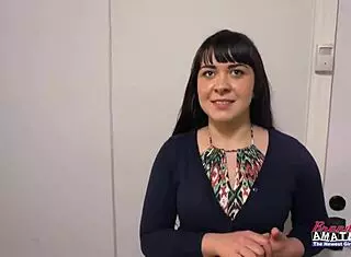 Busty coed Victoria deepthroats boner then gets doggystyle banged hard