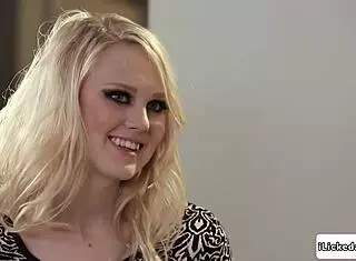 Teen Model's Pussy Licked and Scissored by Horny Lesbian Boss