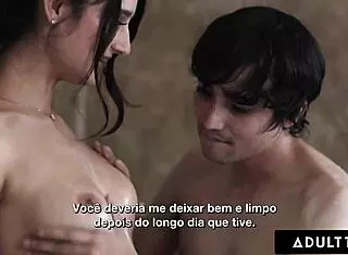 eliza ibarra tries wrong glasses in steamy shower ride 😏 portuguese subs