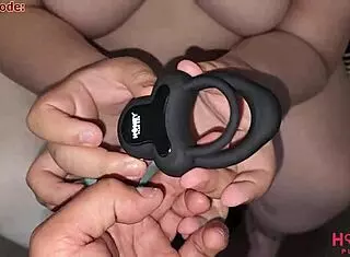 oh shit my fat curvy wife's gaping asshole destroyed creampied with honey play box vibrating cock ring!