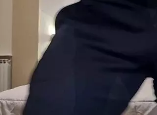 crazy skinny italian neighbor rips clothes teases with dirty talk spits on huge cock bedroom piss play