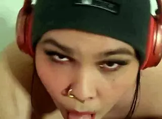 Curvy Wife's Sloppy Deepthroat Ends In Cum-Filled Mouth Orgasm