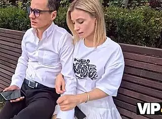 Vip4k. Cute Shaved Blonde Cheats Boyfriend Cash Pickup Czech Street