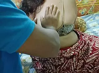 Desi Housewife's Nipples Harden in Slutty Hotel Massage