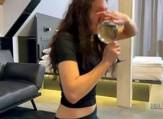 stefani jameson rims, drinks piss, and takes hard ass-to-mouth debut