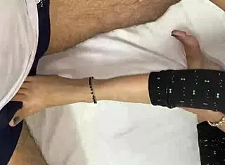 Big black cock pops indian step sister's virgin pussy overnight, full hindi tale