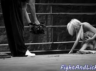 Lesbian babes 69 after wrestling match