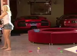 Three Gorgeous Lesbians Share Double Dildo Couch Fun