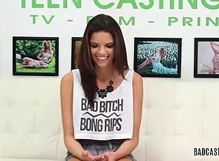 Freeone's Sexy Brunette Babe Bound and Fucked Hard