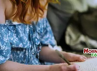 Step Family Tests Redhead Teen Milf Mommy Vaginal Endurance in 4some