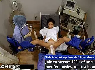 Freshman, feel that mandatory hitachi orgasm from nurse Sandra Chappelle's toys!