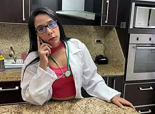 Stepmom Doctor Milks Wrong Pill Erection