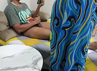 Stepmom Lures Porn-Addicted Stepson Into Real Wet Sex