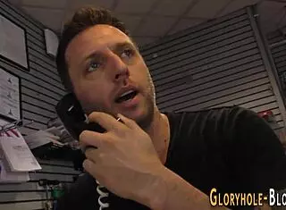 Redhead Whore Sucks Massive Black Cock Gloryhole