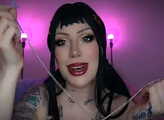 Italian goth egirl satanica mistress huge ass fishnets femdom joi humiliation