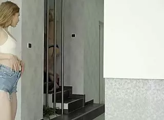 amy and jayla lick blonde pussies at lesbian breakfast in 4k