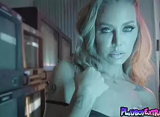 uh petite blonde nicole aniston milf strips sensual pierced nipples...