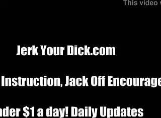 Jerk your cock hard to my wet pussy joi instructions mistress