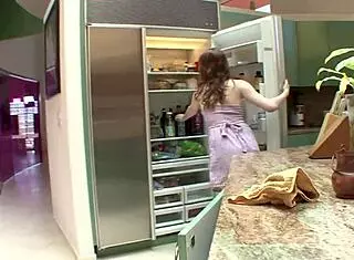 Lesbian Kitchen Heat Ignites Couch Pussy Lick Fingering