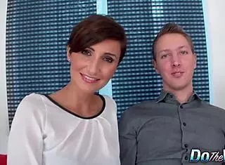 Hey 😍 hotwife Gabrielle Gucci slurps monster BBC cum right in front of her cuck hubby! 🍆💦