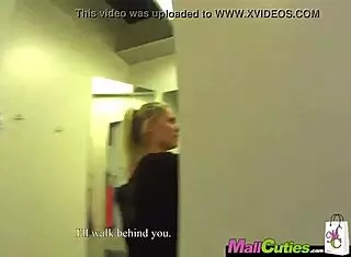 Blonde Czech Cheats on BF with Horny Mall Fuck