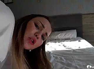 pickup babe begs for rough creampie deep in her tight pussy pov