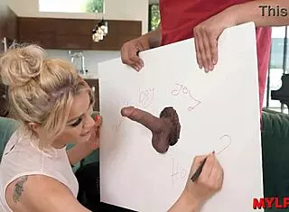 Hey stepson, stepmom's gonna make you bang her good!