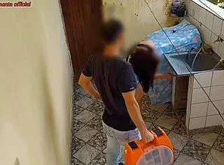 hotwife pays plumber rides cock while husband works feels so dirty