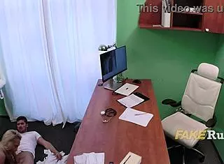 Big Tits Russian Patient Rides Doctor's Cock Hard