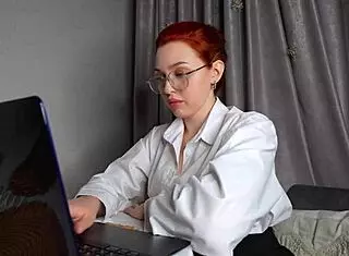fucked rude teacher hard and blasted cum on glasses 😎💦