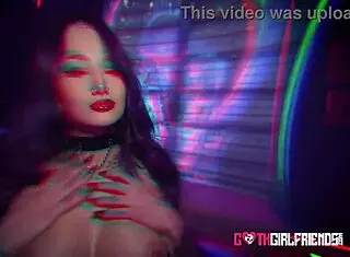 inked gothic valerica steele soaks pussy in rough group fuck comeback riding monster cocks