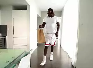 hey mena carlisle you swallowing your stepbrothers massive ebony cock down your throat