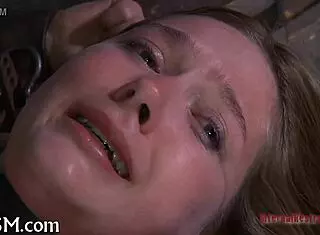 Suck that cock harder while I fuck your bound sexy jugs!