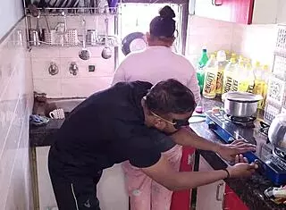 Stepsis Kajal Promila Kitchen Hardcore Stepbro Surprise