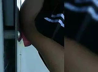 Babe Fucks Huge Dildo In Skirt Outside Near Neighbors!