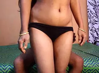 desi indian girlfriend in sexy dress rides boyfriend cowgirl 😍💦 wet pussy moans