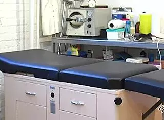 nasty maxine x dominates with toys, licks wet pussy in hospital lezdom