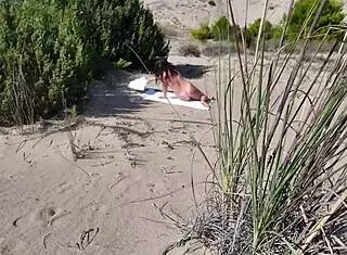 nudist beach stranger flashes big natural tits for outdoor milf sex
