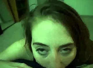 playful slut sucks cock begs for facial cumshot!