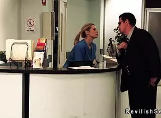 Sexy Big Tits Nurse Deepthroats Monster Cop Cock In Hospital Uniform Blowbang Facial